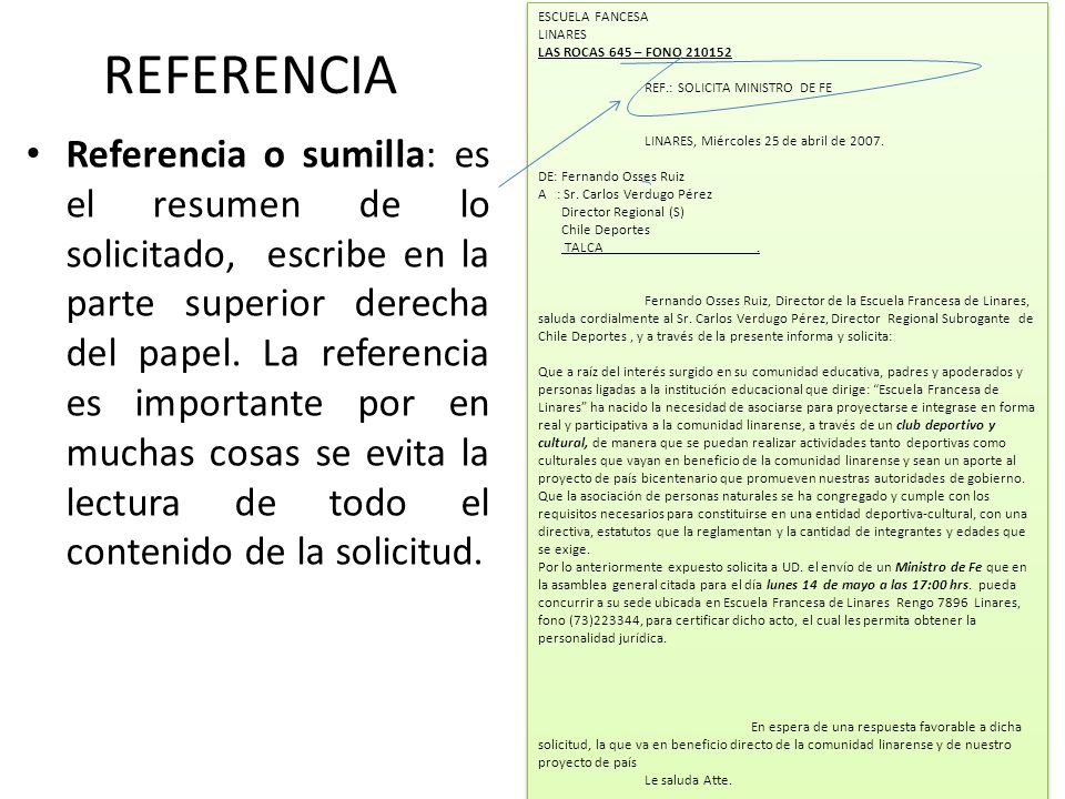 ESCUELA FANCESA LINARES. LAS ROCAS 645 – FONO REF.: SOLICITA MINISTRO DE FE. LINARES, Miércoles 25 de abril de