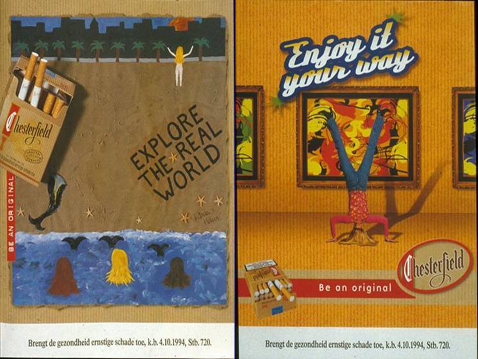 Being your own woman (1) Two Dutch Chesterfield ads encouraging women to ‘Be an original’ Explore the real world (1998)