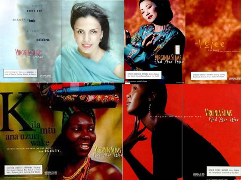 Be your own woman (2) ‘Find your voice’ from your own cultural tradition/ethnic group (US ads 2000/2001)