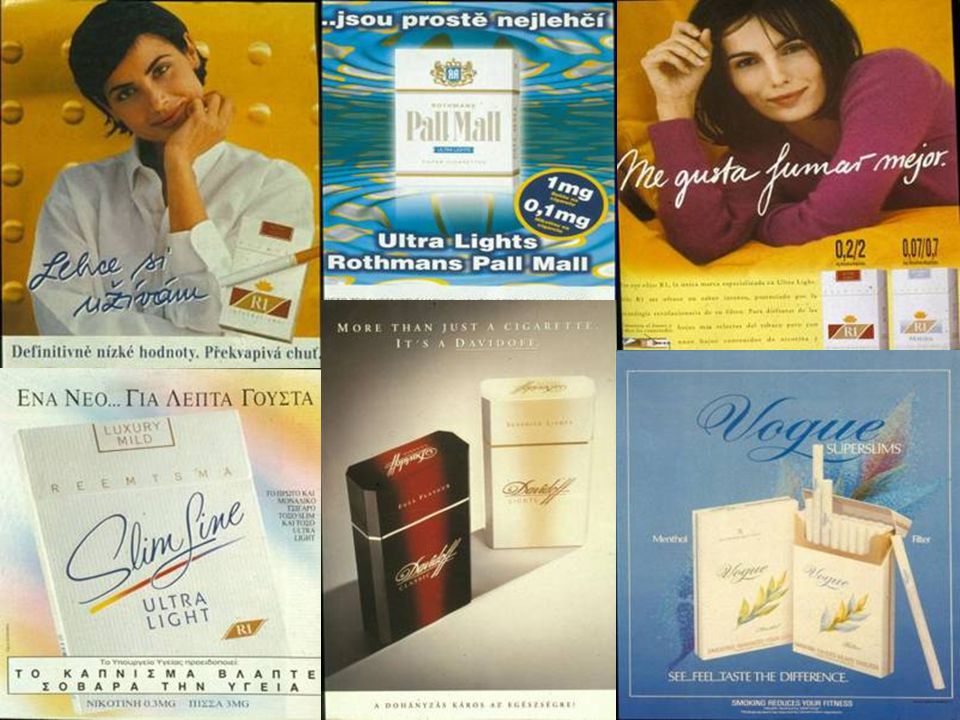 The marketing of ‘low tar’ cigarettes to women is part of a strategy to stop or delay quitting. Due to the way the measurements of tar are carried out and the way people smoke, the health benefits of these supposedly low tar‘ cigarettes are negligible or zero.