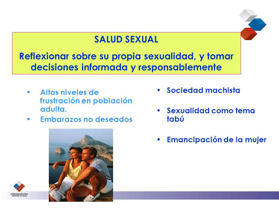 SALUD SEXUAL Reflexionar sobre su propia sexualidad, y tomar decisiones informada y responsablemente.