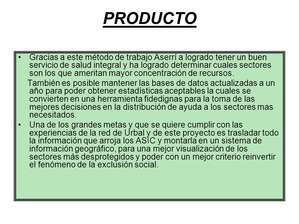 PRODUCTO