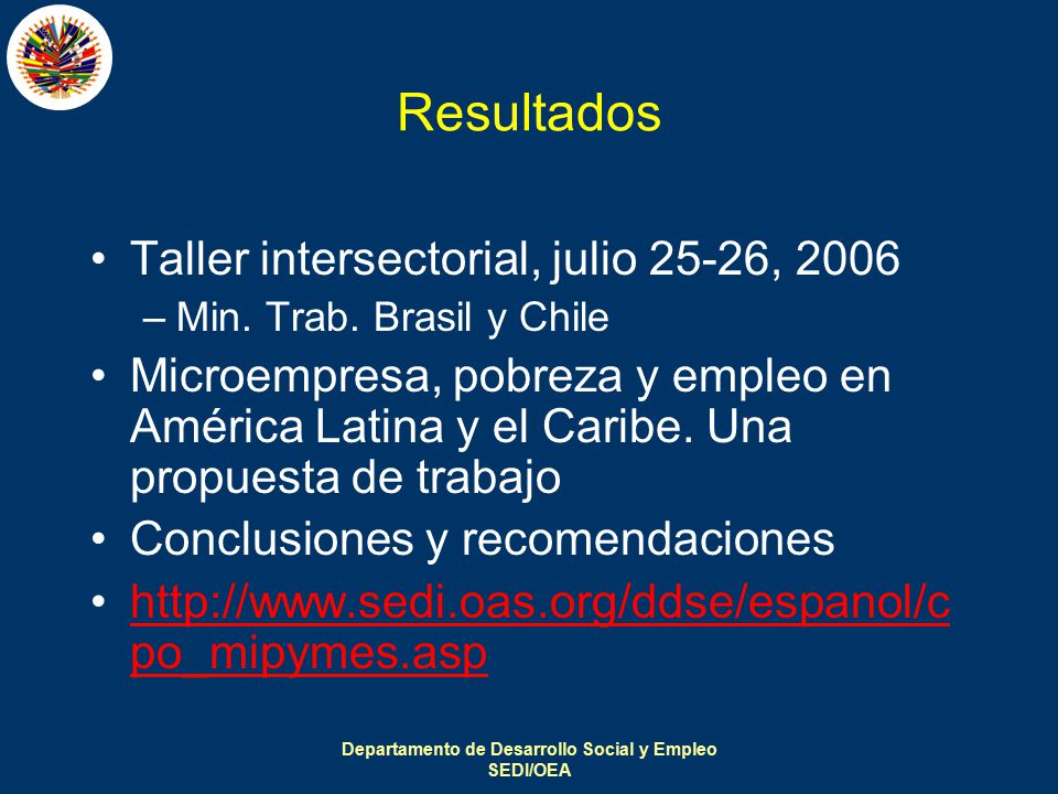 Departamento de Desarrollo Social y Empleo