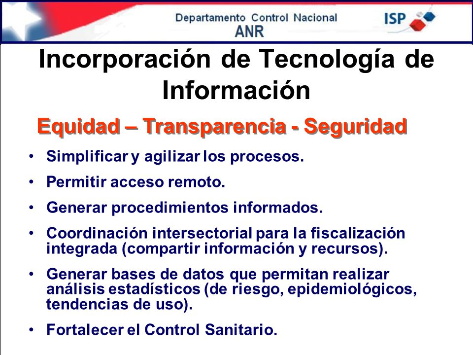 Incorporación de Tecnología de Información