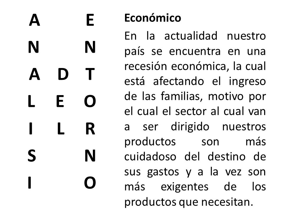 A E N N A D T L E O I L R S N I O Económico