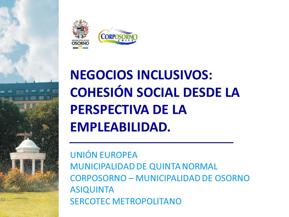 NEGOCIOS INCLUSIVOS: COHESIÓN SOCIAL DESDE LA PERSPECTIVA DE LA EMPLEABILIDAD.