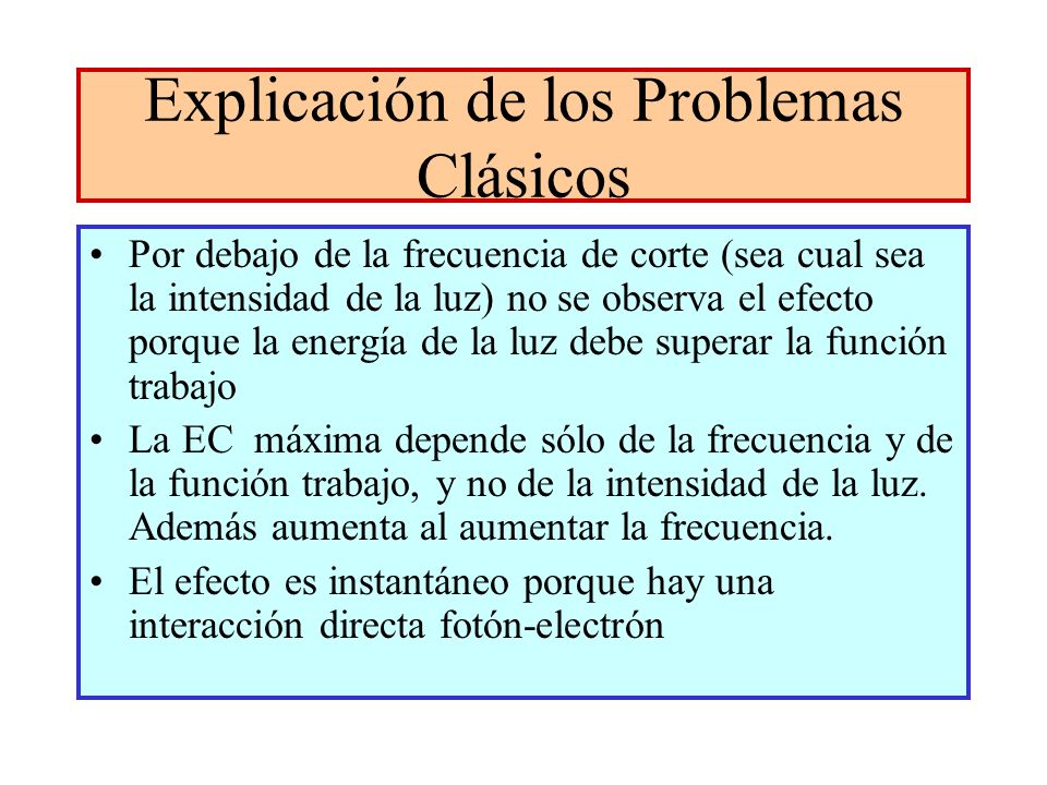 Explicación de los Problemas Clásicos