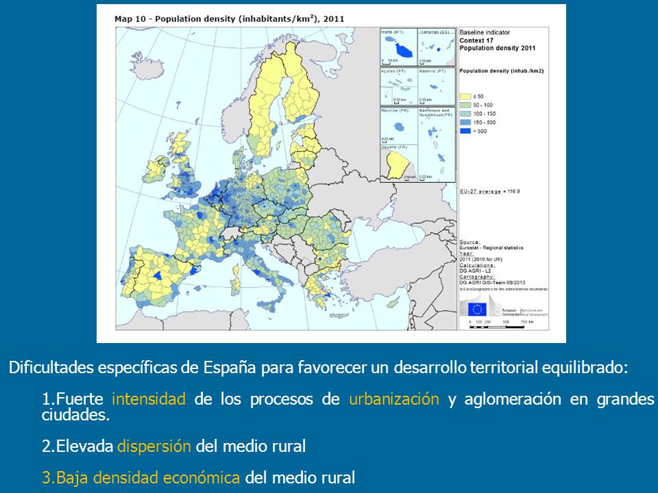 Dificultades específicas de España para favorecer un desarrollo territorial equilibrado: