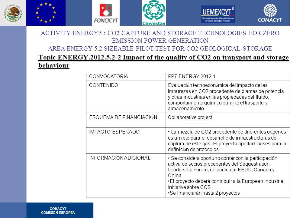 AREA ENERGY 5.2 SIZEABLE PILOT TEST FOR CO2 GEOLOGICAL STORAGE