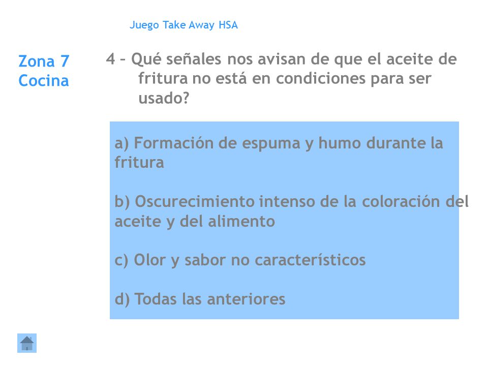 a) Formación de espuma y humo durante la fritura
