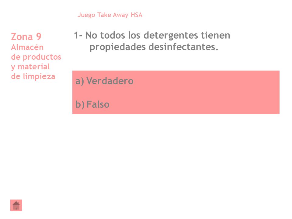 Zona 9 Almacén de productos y material de limpieza