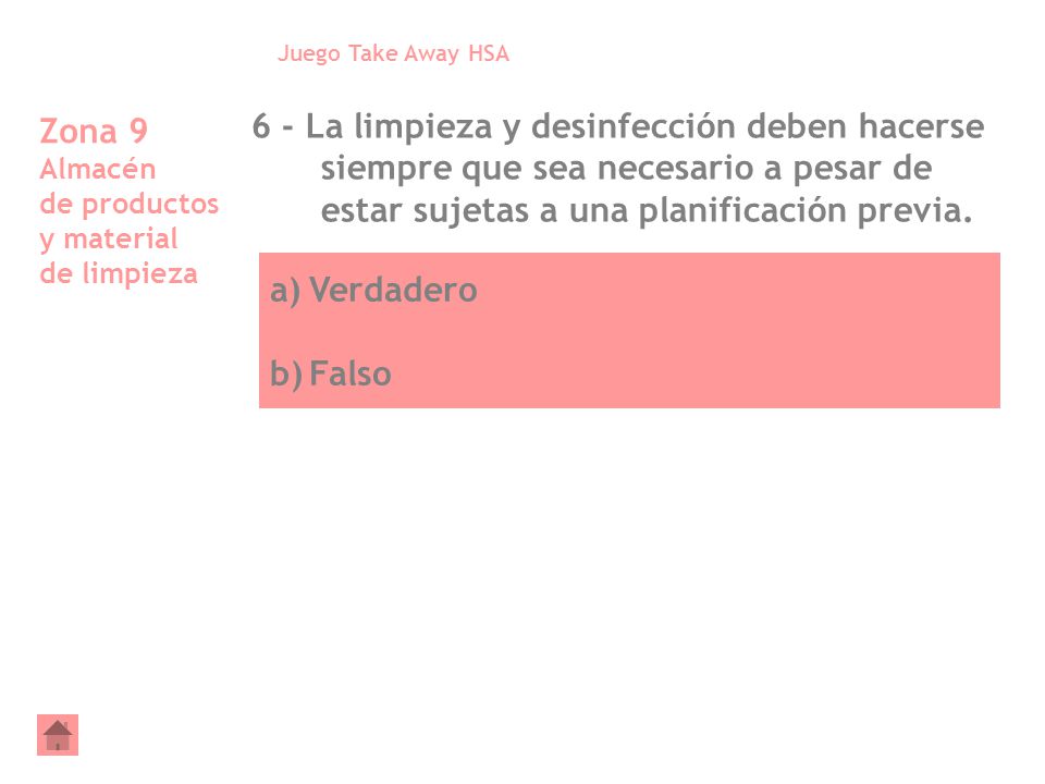 Zona 9 Almacén de productos y material de limpieza