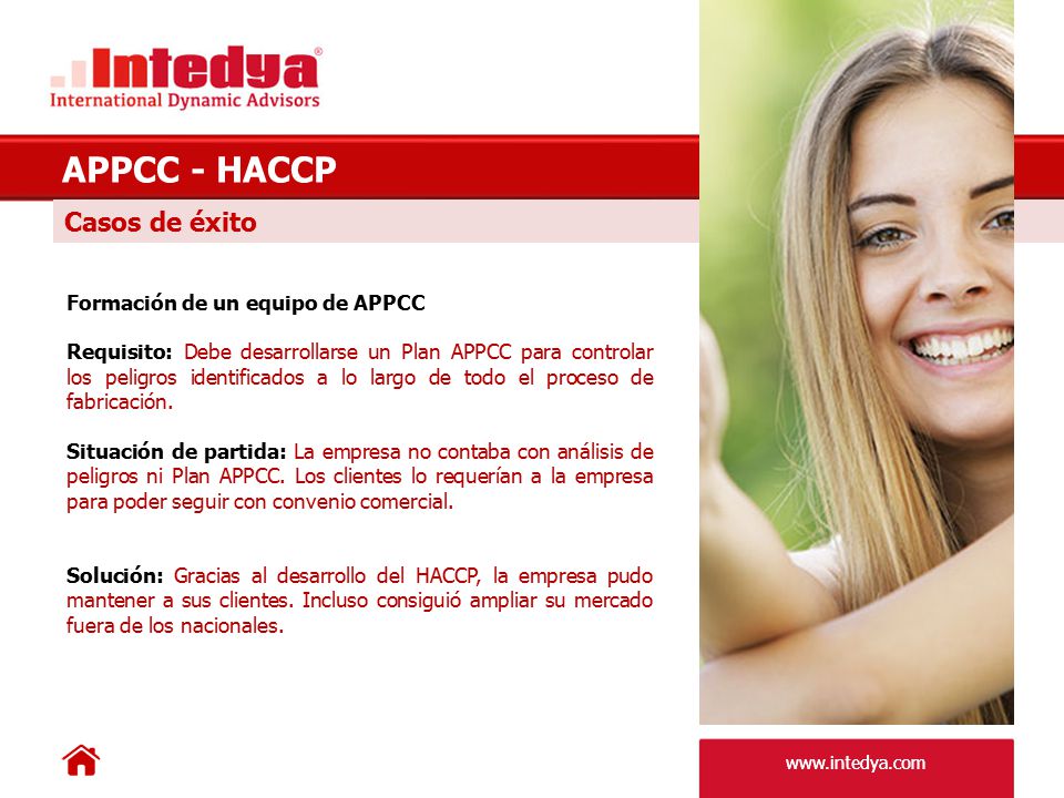 APPCC - HACCP Casos de éxito Formación de un equipo de APPCC