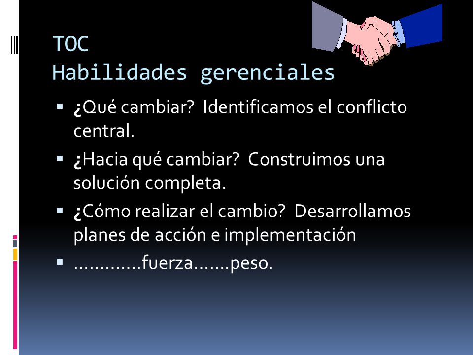 TOC Habilidades gerenciales