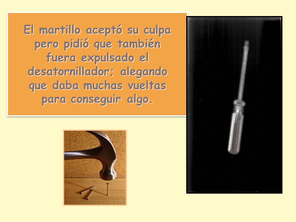 El martillo aceptó su culpa pero pidió que también fuera expulsado el