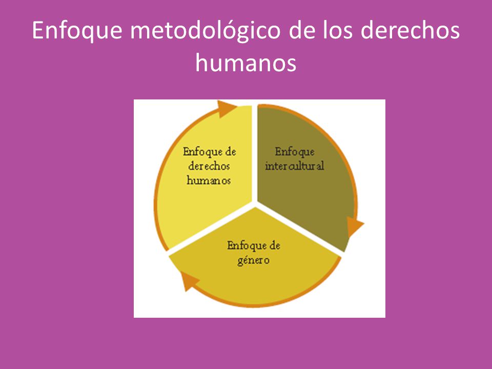 Enfoque metodológico de los derechos humanos
