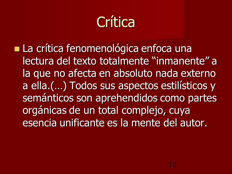 Crítica