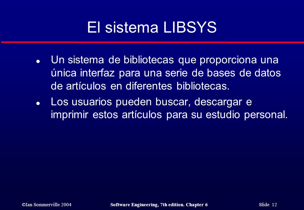 El sistema LIBSYS