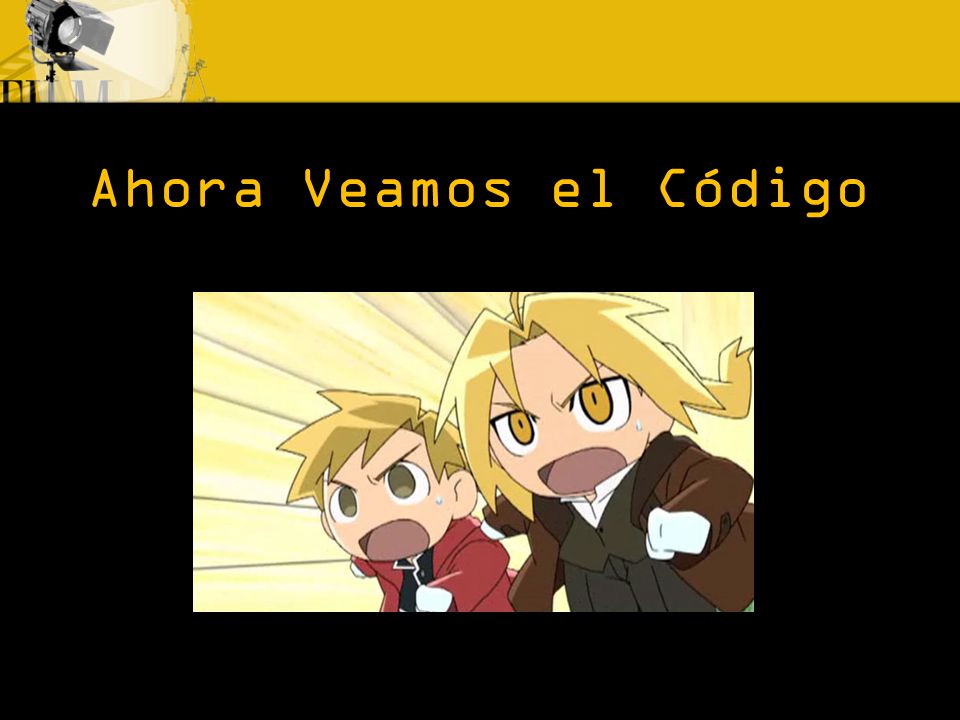 Ahora Veamos el Código