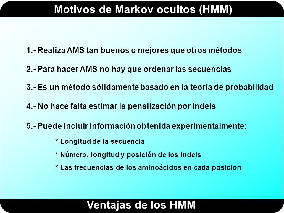 1.- Realiza AMS tan buenos o mejores que otros métodos