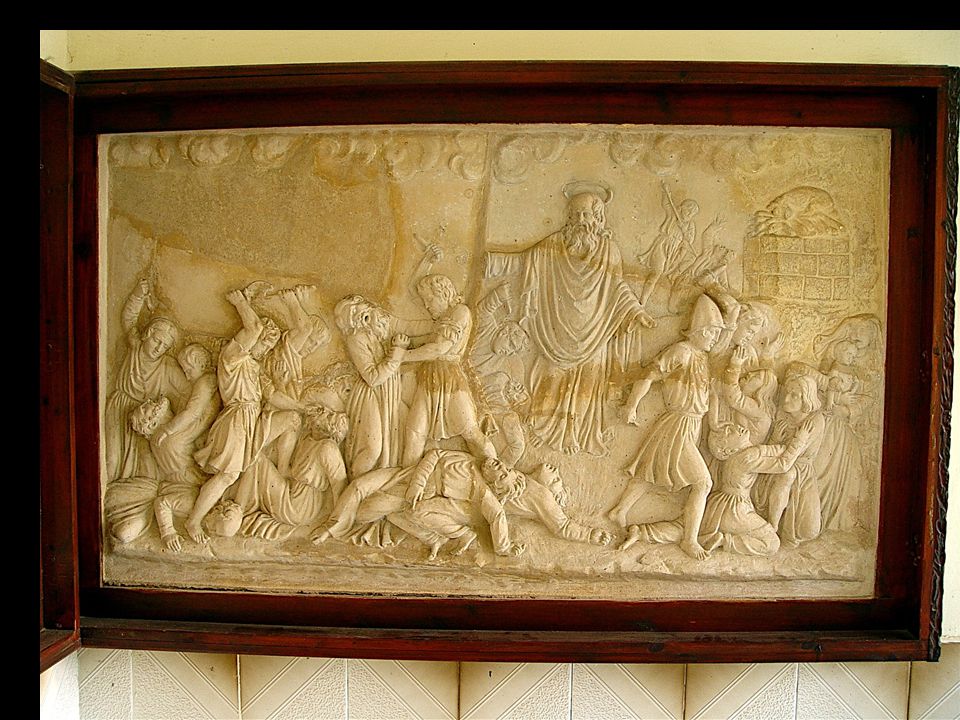Relieve de la confrontación de Elias con los profetas de Baal tomado de: