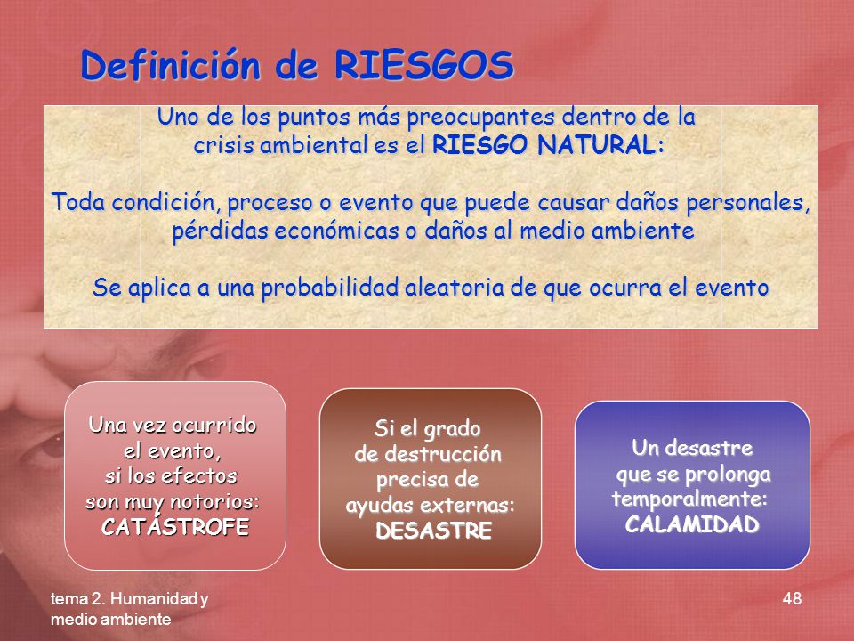 Definición de RIESGOS Uno de los puntos más preocupantes dentro de la