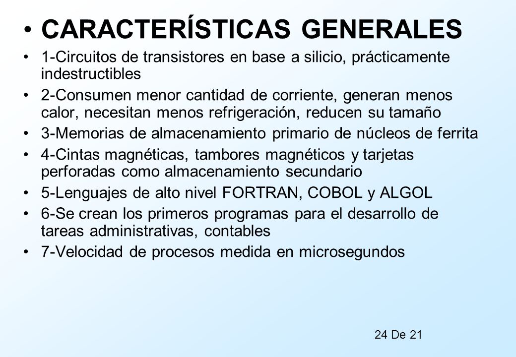 CARACTERÍSTICAS GENERALES