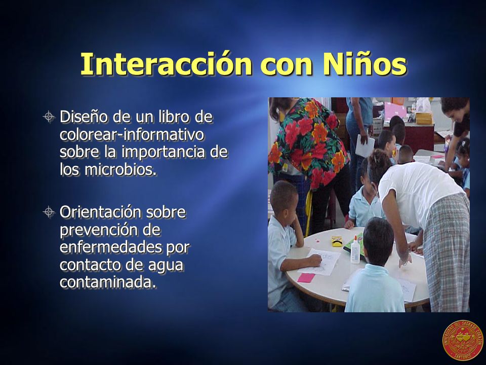 Interacción con Niños Diseño de un libro de colorear-informativo sobre la importancia de los microbios.