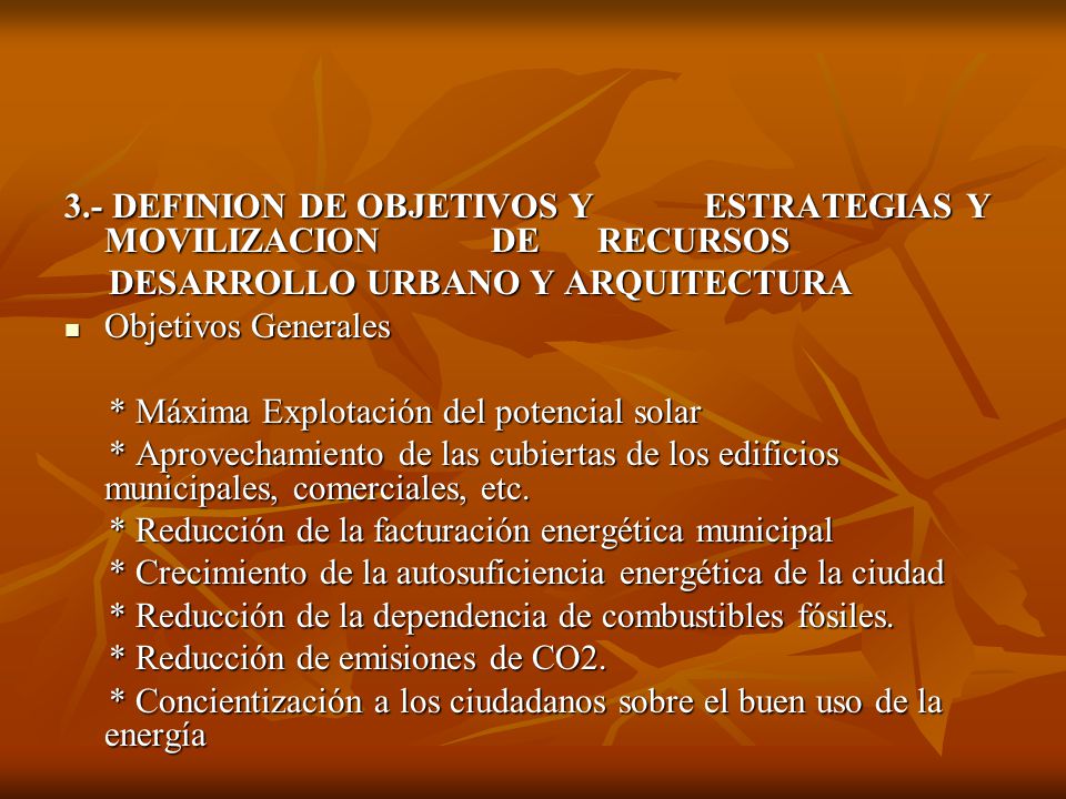 3.- DEFINION DE OBJETIVOS Y ESTRATEGIAS Y MOVILIZACION DE RECURSOS