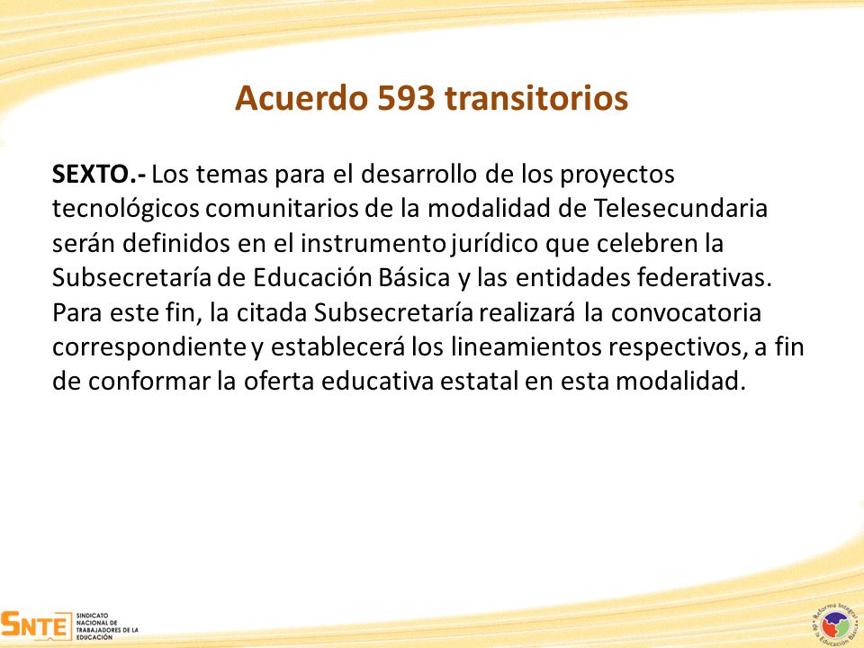 Acuerdo 593 transitorios