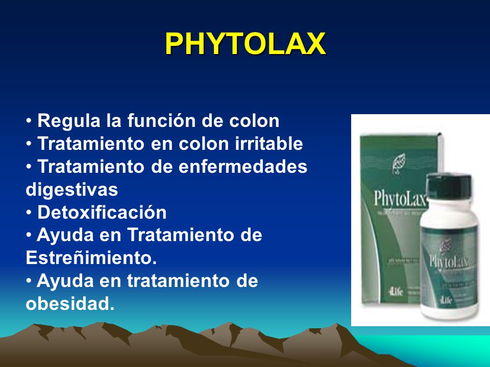 PHYTOLAX Regula la función de colon Tratamiento en colon irritable
