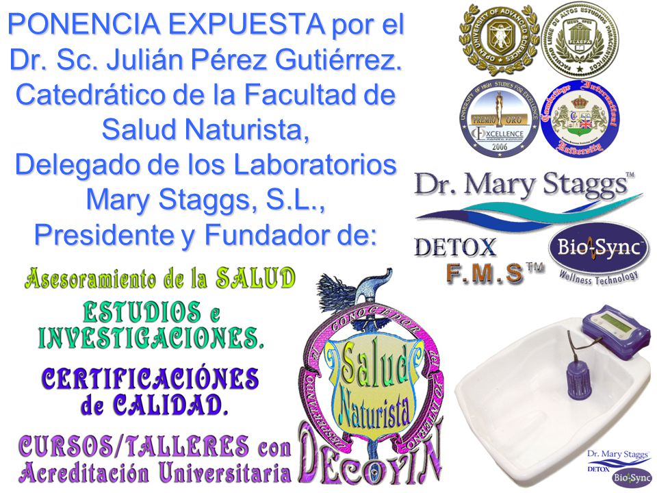 PONENCIA EXPUESTA por el Dr. Sc. Julián Pérez Gutiérrez