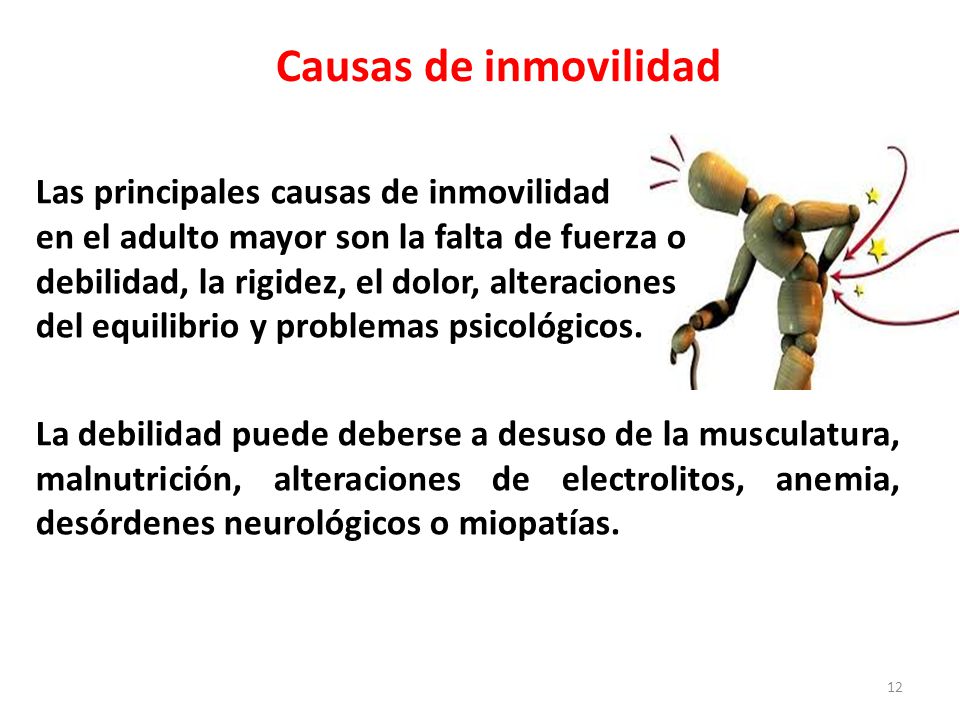 Causas de inmovilidad