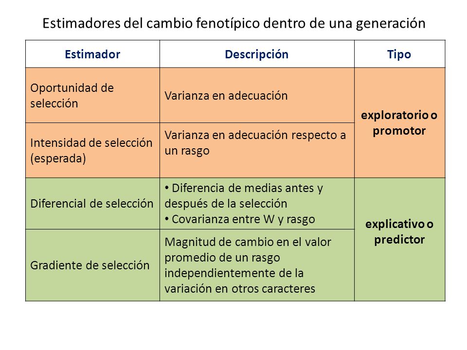 exploratorio o promotor explicativo o predictor