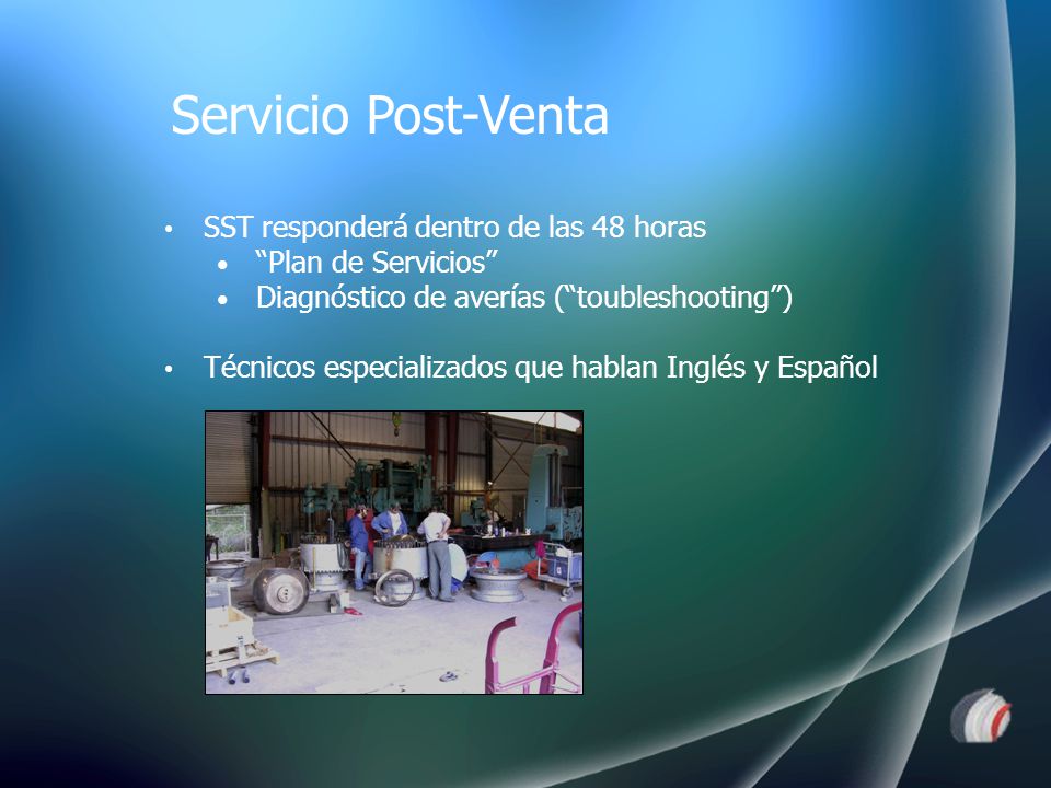 Servicio Post-Venta SST responderá dentro de las 48 horas