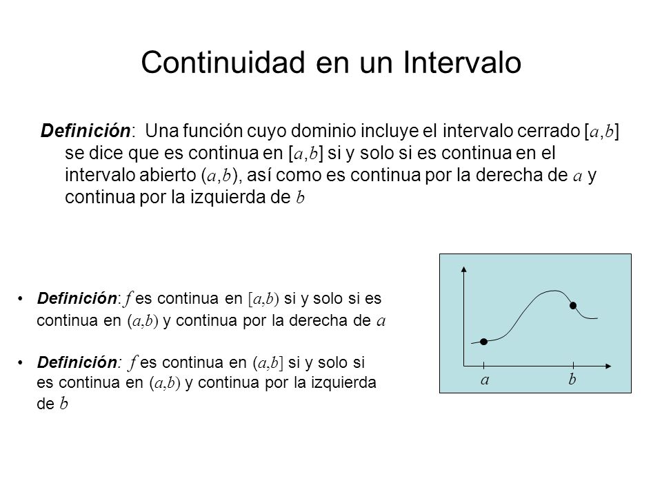 Continuidad en un Intervalo