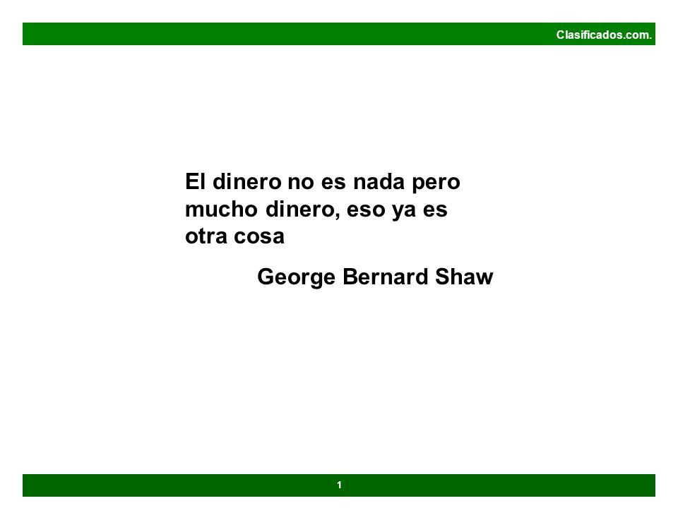 El dinero no es nada pero mucho dinero, eso ya es otra cosa