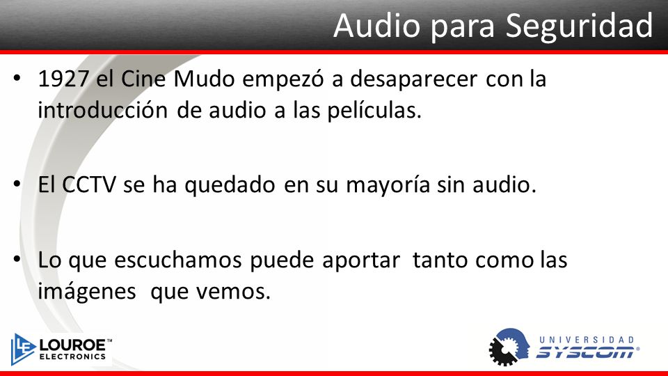 Audio para Seguridad 1927 el Cine Mudo empezó a desaparecer con la introducción de audio a las películas.