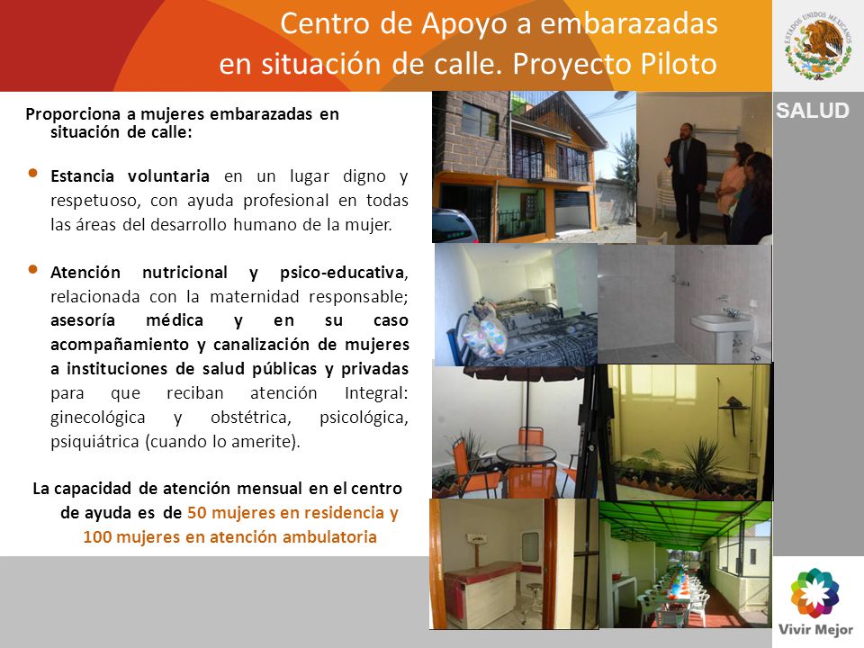 Centro de Apoyo a embarazadas en situación de calle. Proyecto Piloto