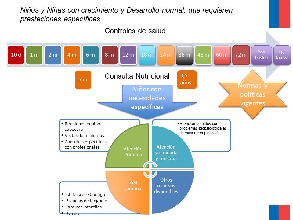 Normas y políticas vigentes Niños con necesidades específicas