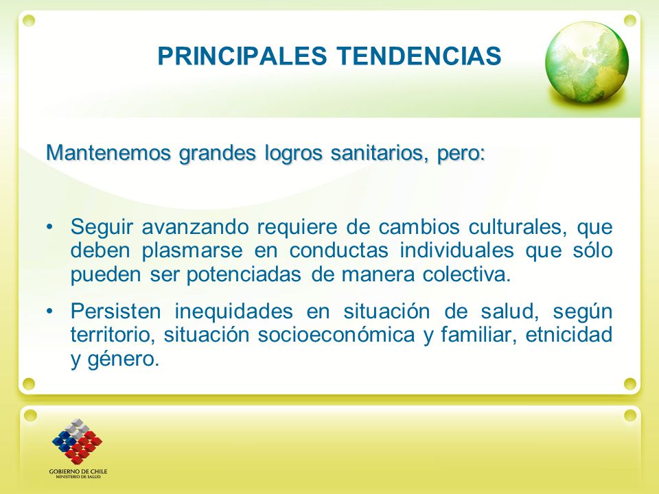 PRINCIPALES TENDENCIAS