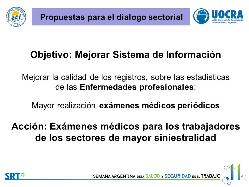 Propuestas para el dialogo sectorial