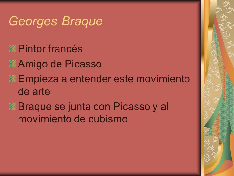 Georges Braque Pintor francés Amigo de Picasso
