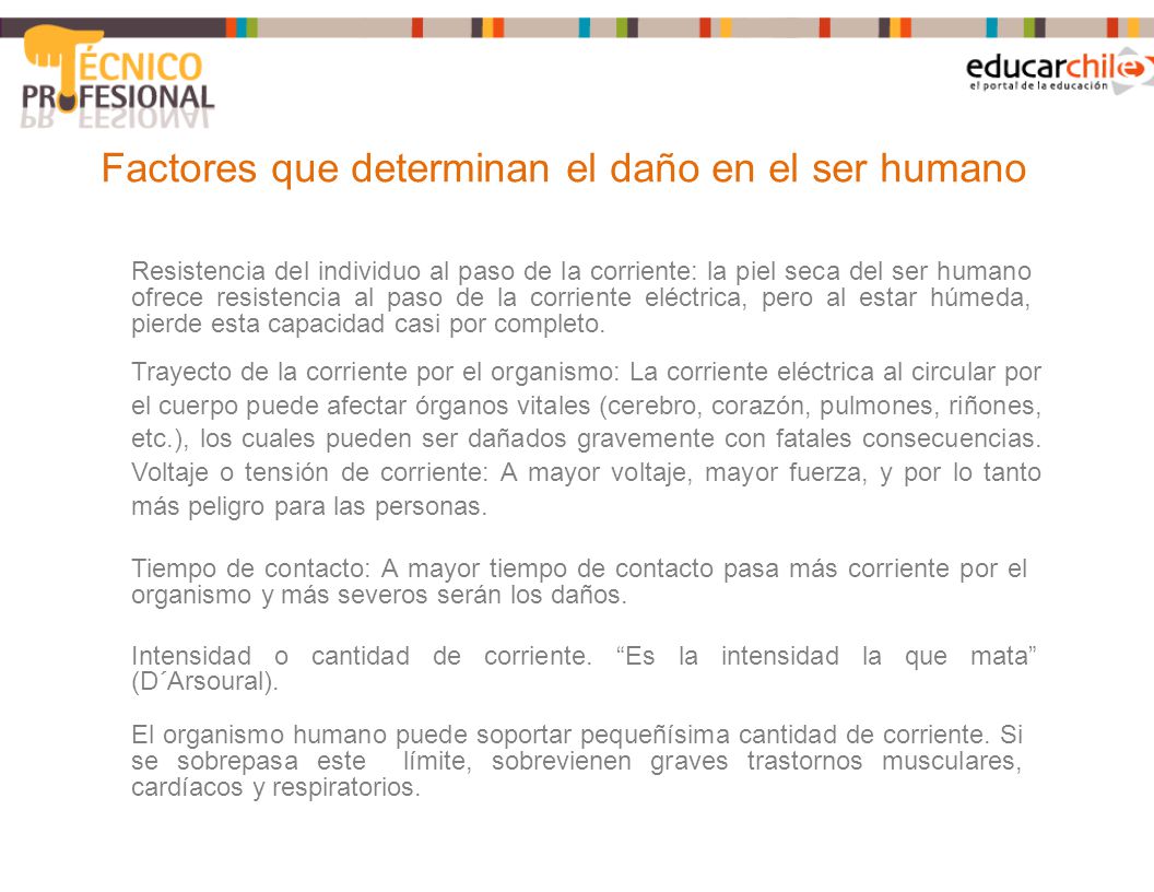 Factores que determinan el daño en el ser humano