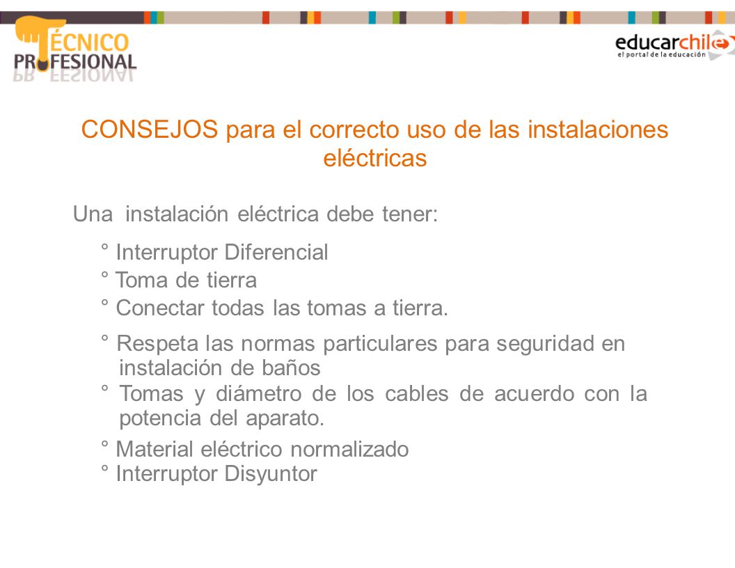 CONSEJOS para el correcto uso de las instalaciones eléctricas
