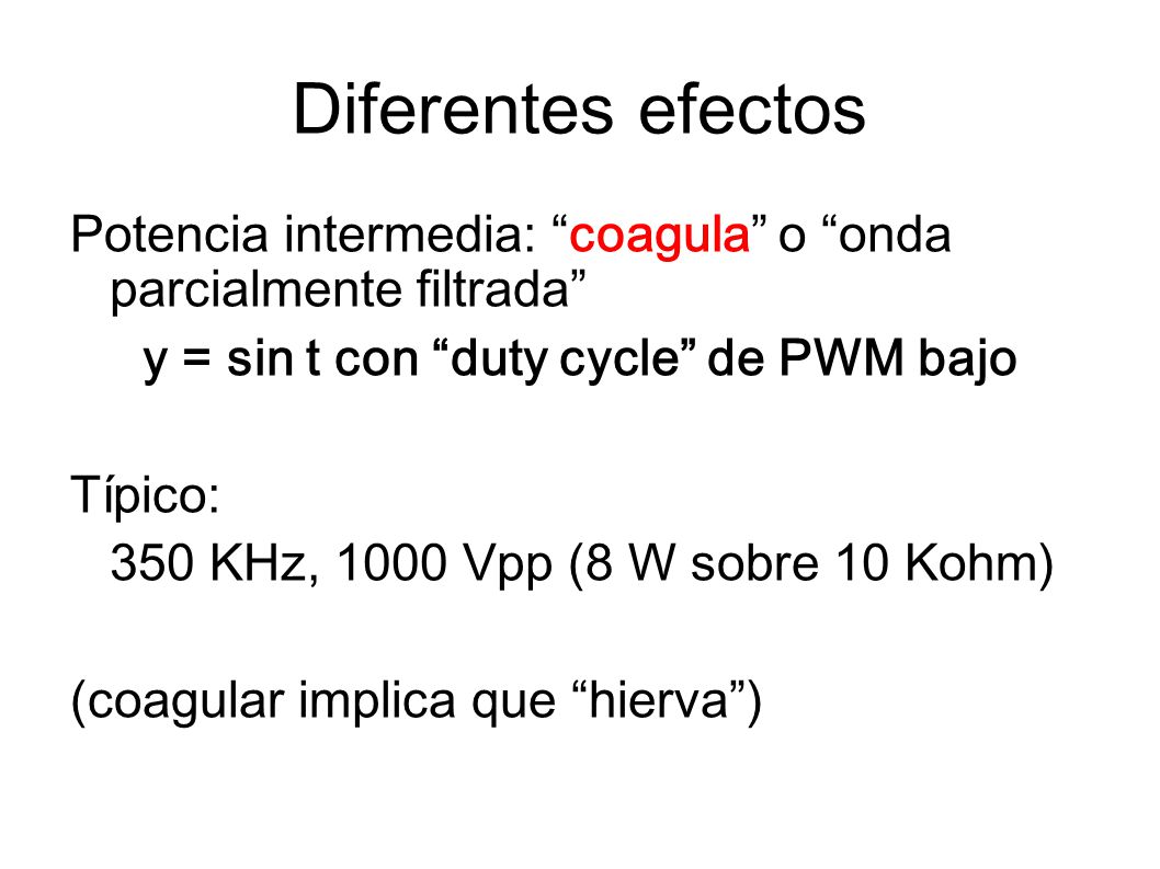 y = sin t con duty cycle de PWM bajo