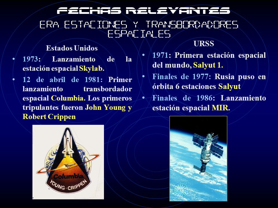 Era Estaciones y transbordadores espaciales