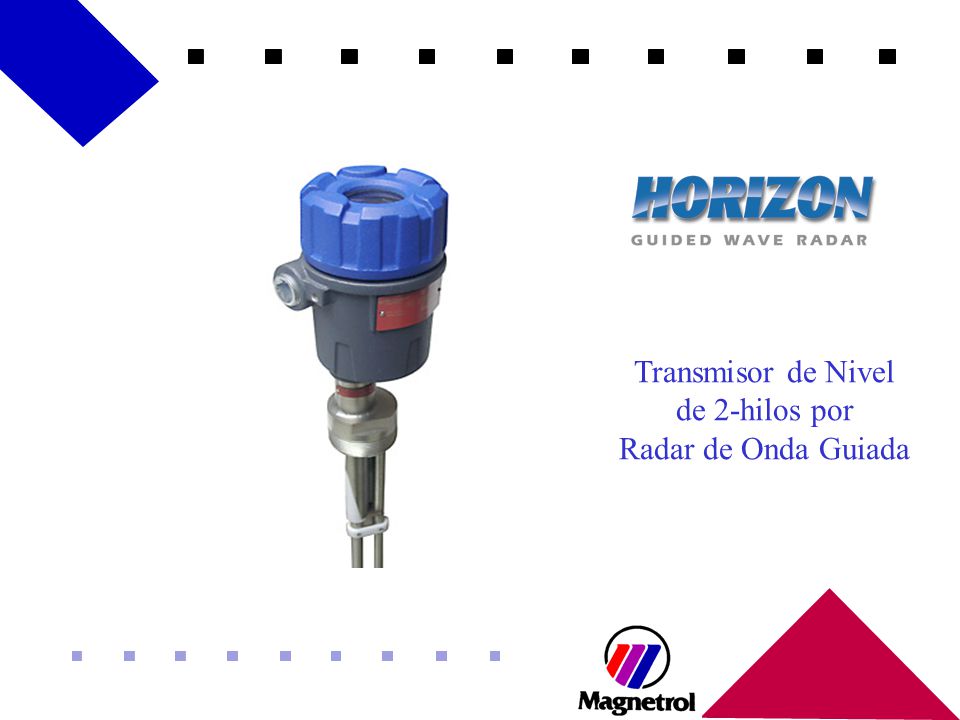 Transmisor de Nivel de 2-hilos por Radar de Onda Guiada