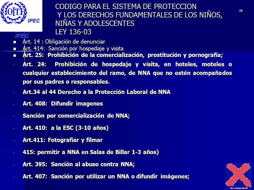 CODIGO PARA EL SISTEMA DE PROTECCION Y LOS DERECHOS FUNDAMENTALES DE LOS NIÑOS, NIÑAS Y ADOLESCENTES LEY