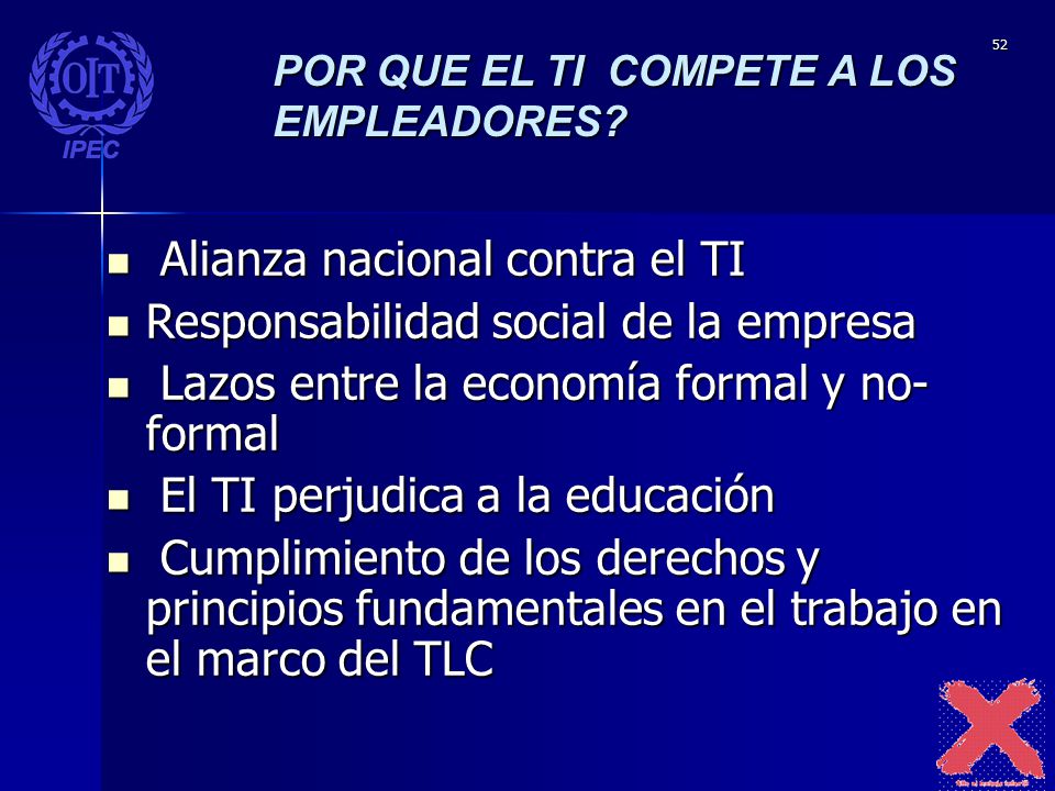 Alianza nacional contra el TI Responsabilidad social de la empresa